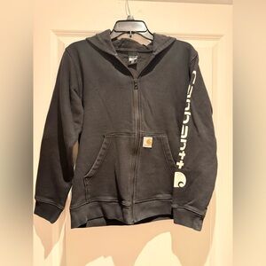 CARHATTT ZIPPER HOODIE (kids large so it fits me:women’s small)